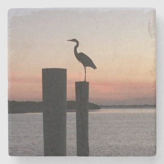 Sunrise Pelican Stone Coaster