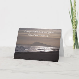 Sunrise Personalised 70th Wedding Anniversary Card