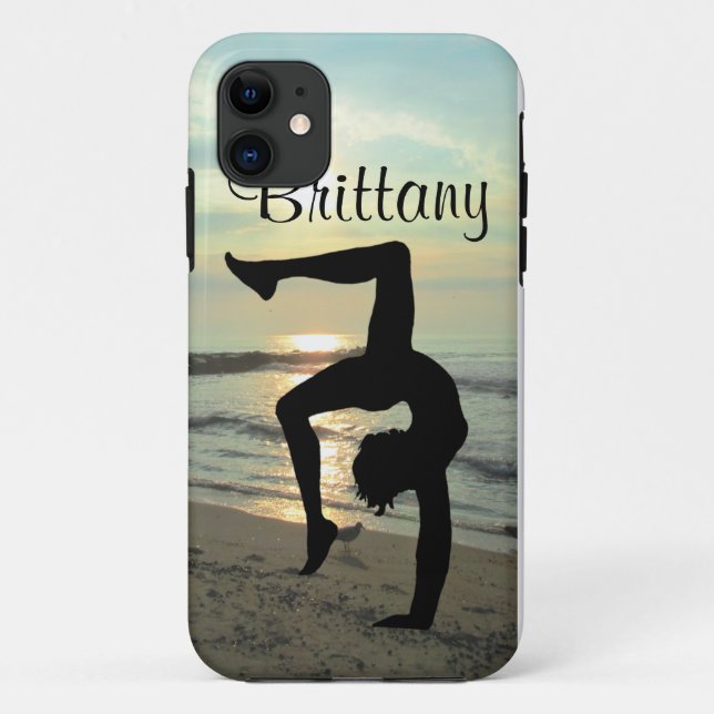 SUNRISE PERSONALIZED GYMNASTICS IPHONE CASE (Back)
