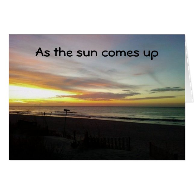 SUNRISE PHOTO-AS THE SUN COMES UP ON MY MIND (Front Horizontal)