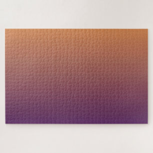 Sunrise - Purple to Peach Subtle Gradient Minimal Jigsaw Puzzle