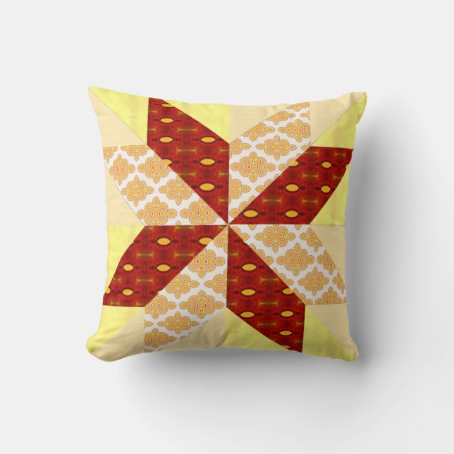 Sunrise Quilt Style Pillow (Front)