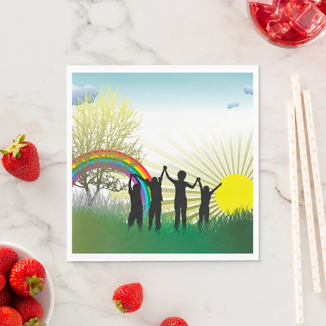 Sunrise Rainbow Children Napkin (Creator Uploaded)