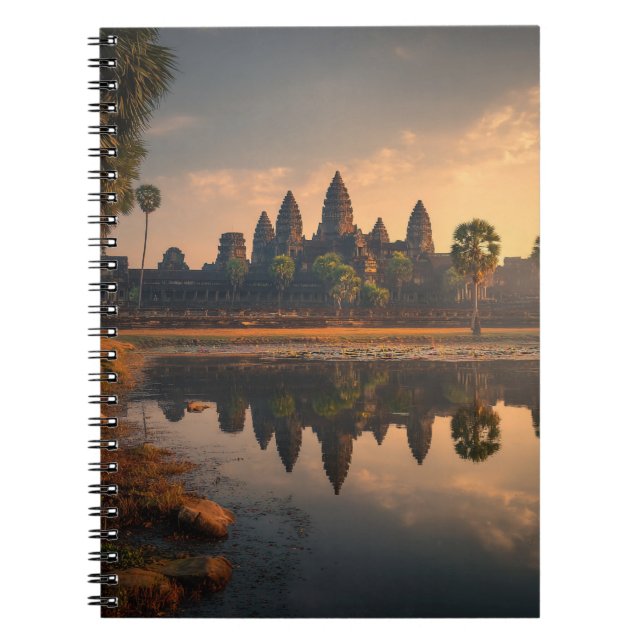 Sunrise Reflection Angkor Wat Notebook (Front)