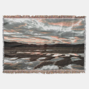 Sunrise reflections at Lago Grey Throw Blanket