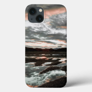 Sunrise reflections at Lago Grey. Torres del iPhone 13 Case