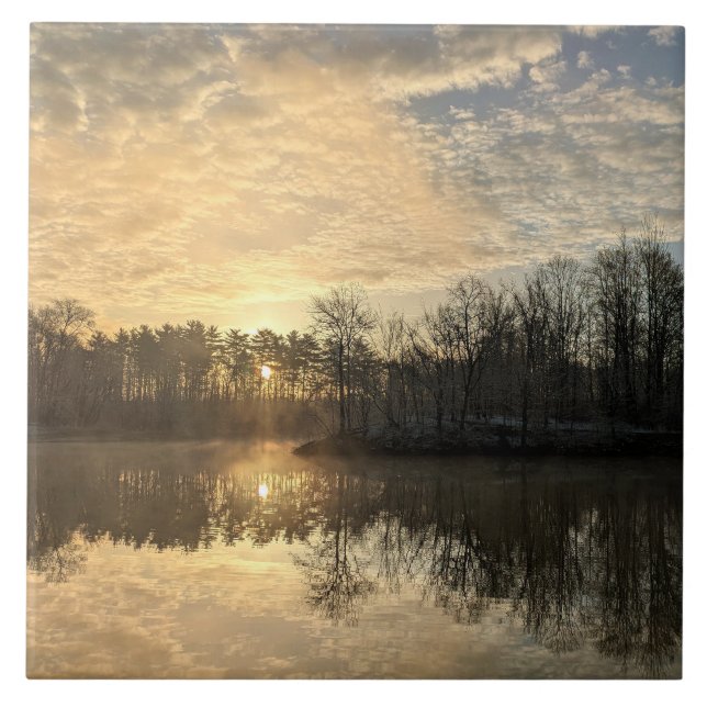 Sunrise Reflections Tile (Front)