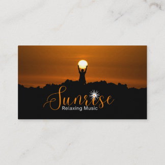 Sunrise Relaxing Music Tee Business Card