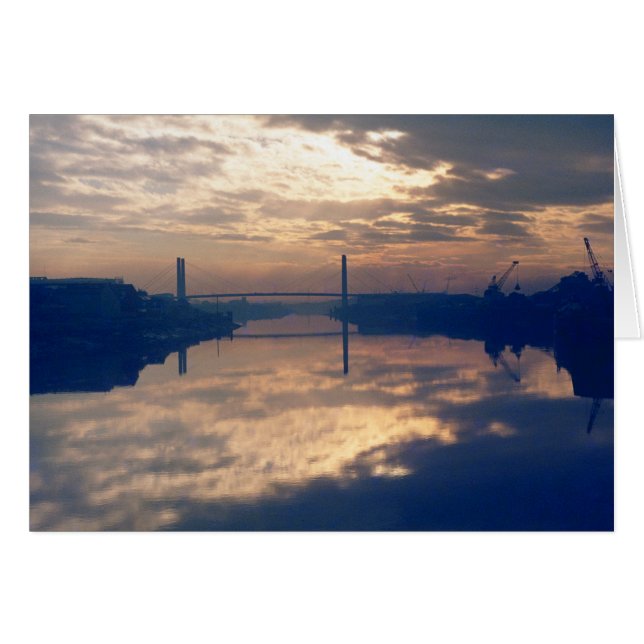 Sunrise, River Usk, Newport, Mon. November 1977 (Front Horizontal)