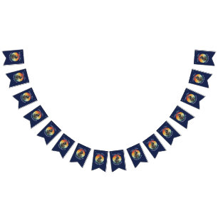 Sunrise Rum Skeleton Party Pirate Bunting