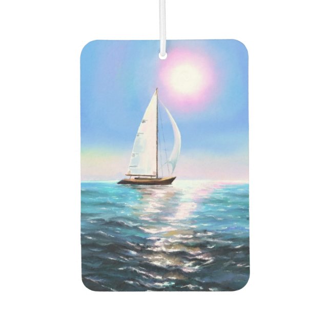 Sunrise Sailboat Air Freshener (Front)