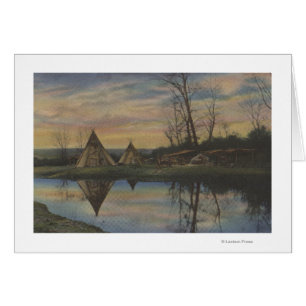 Sunrise Scene on a Northwest Indian