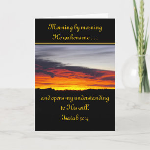 Sunrise Scripture Customised Greeting Card