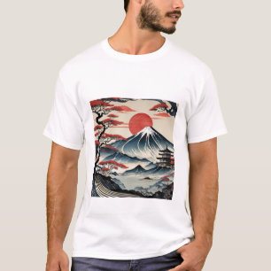 Sunrise Serenity: Embrace Japanese Artistry  T-Shirt