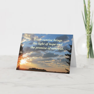 sunrise series4 Sympathy Card