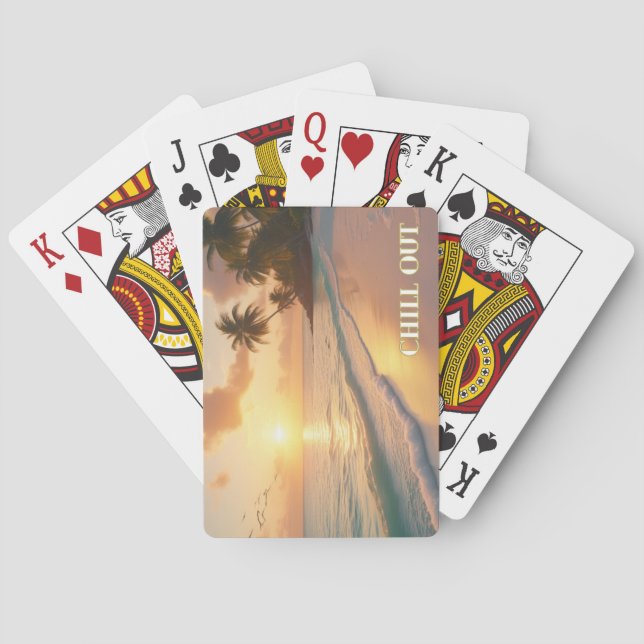 Sunrise Shuffle – Care About the Coastline Playing Cards (Back)