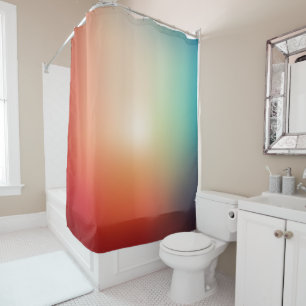Sunrise Smooth Mesh Gradient Graphic Art Shower Curtain