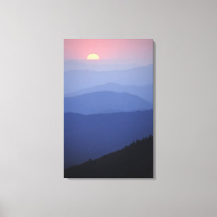 Sunrise, Southern Appalachian Mountains, Great Canvas Print