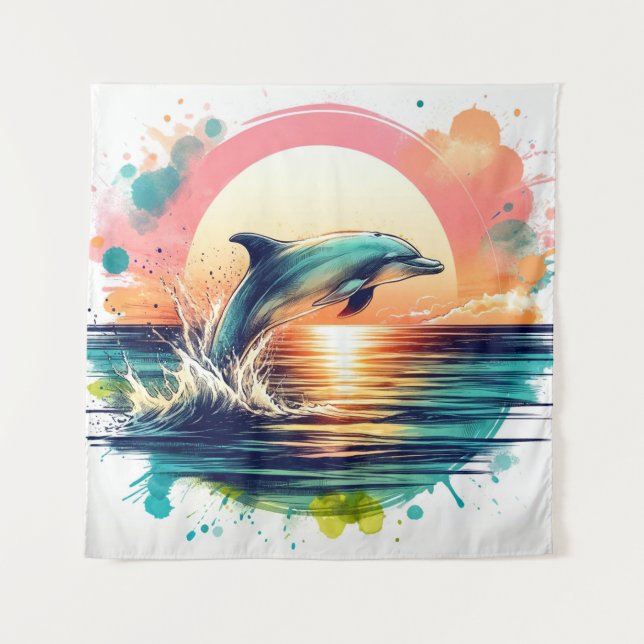 Sunrise Splash Tapestry (Front)