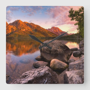 Sunrise Square Wall Clock