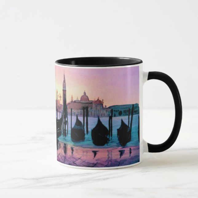 "Sunrise St. Mark's" Gondola Watercolor Mug (Right)