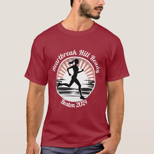 Sunrise Stride, Boston Marathon T-Shirt (Front)