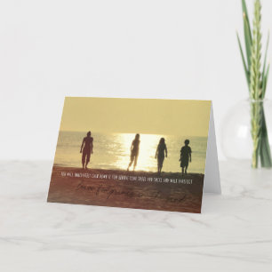 SUNRISE STROLL Greeting Card