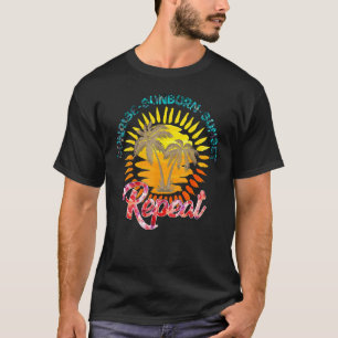 Sunrise Sunburn Sunset Repeat Boho Summer Vibes T-Shirt