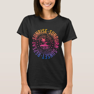 Sunrise Sunburn Sunset Repeat Family Vacation 2026 T-Shirt