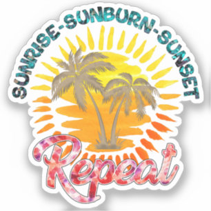 Sunrise-Sunburn-Sunset-Repeat Golden Palm Trees