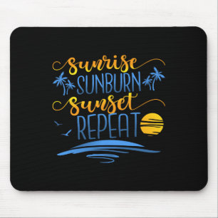 Sunrise Sunburn Sunset Repeat Mouse Mat