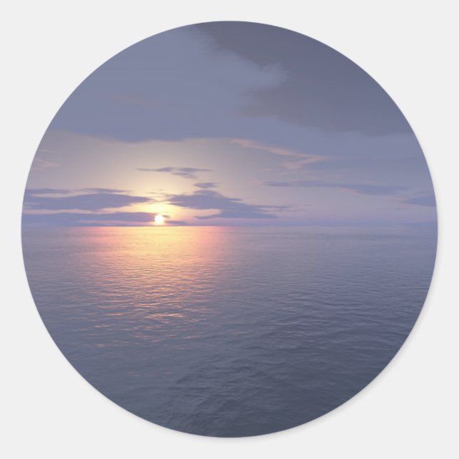 Sunrise/Sunset Classic Round Sticker (Front)