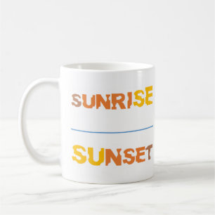 sunrise sunset coffee mug