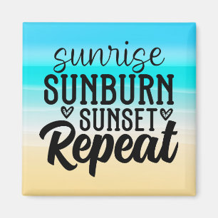 Sunrise Sunset Cruise Door Magnet