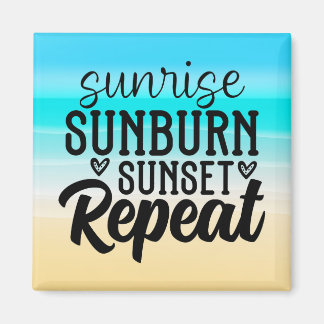 Sunrise Sunset Cruise Door Magnet