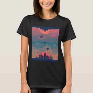 Sunrise Sunset Cycle Of Day And Night Earth 360 T-Shirt