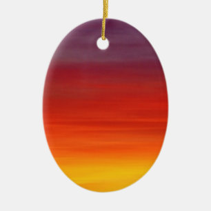 Sunrise Sunset Dawn Sky Ceramic Tree Decoration
