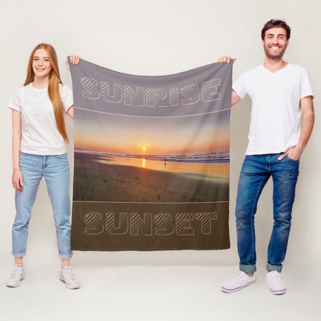Sunrise / Sunset Fleece Blanket (In Situ)
