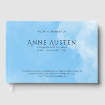 Sunrise & Sunset Funeral Guest Book