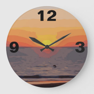 SUNRISE-SUNSET LARGE CLOCK