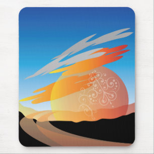 sunrise sunset mouse mat