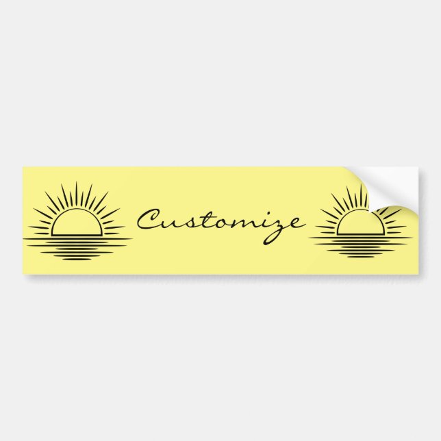 Sunrise/Sunset Reflection Thunder_Cove Bumper Sticker (Front)