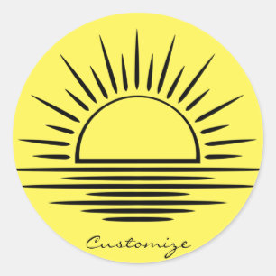 Sunrise/Sunset Reflection Thunder_Cove Classic Round Sticker