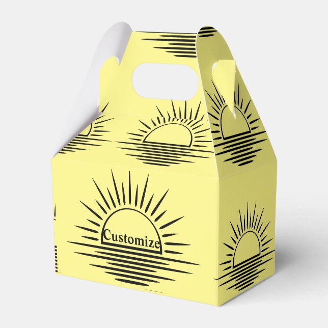 Sunrise/Sunset Reflection Thunder_Cove Favour Box (Front Side)