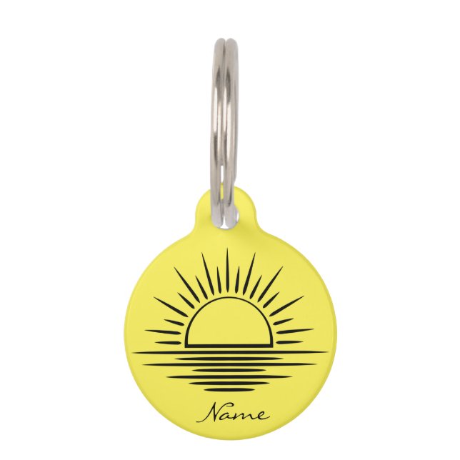 Sunrise/Sunset Reflection Thunder_Cove Pet Tag (Front)