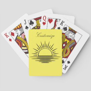 Sunrise/Sunset Reflection Thunder_Cove Playing Cards