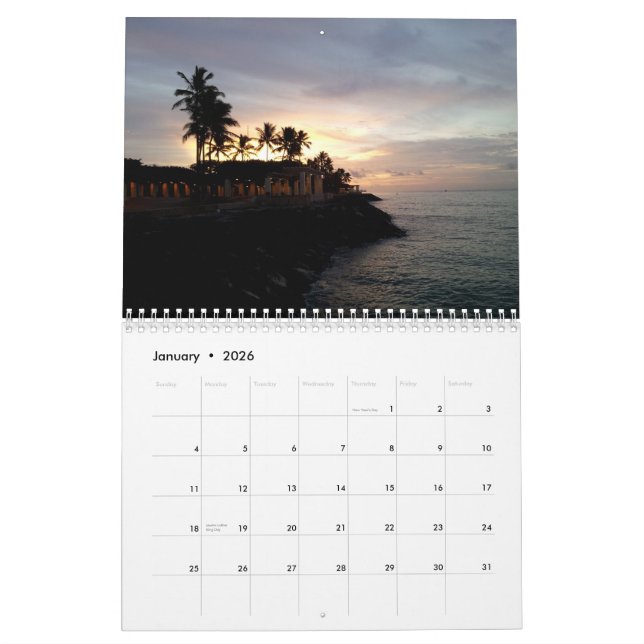 Sunrise & Sunsets Calendar (Jan 2026)
