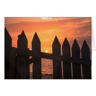 Sunrise through A fence