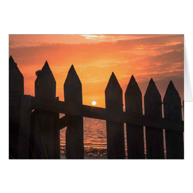 Sunrise through A fence (Front Horizontal)