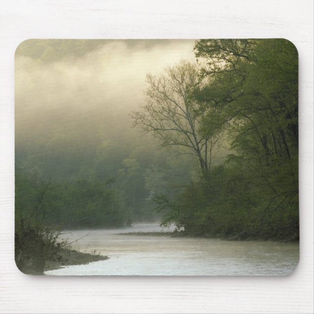 Sunrise through fog viewed from Red Bluff, Mouse Mat (Front)
